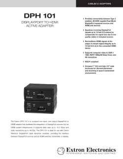 DPH 101 - Extron Electronics