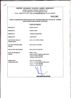 Hiring of Vehicle
