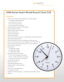 SAM Series Smart Wired Round Clock (V3)