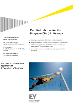 Certified Internal Auditor Program (CIA I) in Georgia
