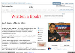 New York Times/CIA Denies Assassination Attempt on Rewald