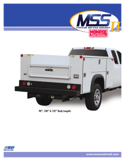 MSSII Service Body - Monroe Truck Equipment