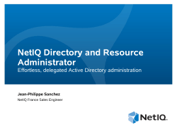 Directory Resource Administration