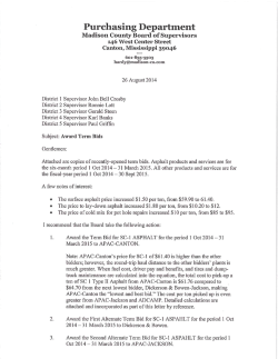 BOARD LETTER AWARD TERM BIDS OCT 2014