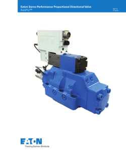 Eaton Servo-Performance Proportional Directional Valve AxisPro&trade;