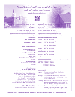 Good Shepherd and Holy Family Parishes