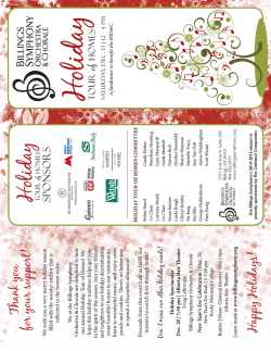 Download Holiday Tour of Homes Brochure/Map