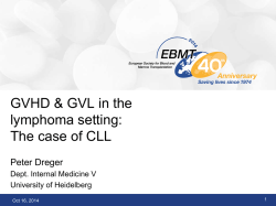 Implications for allotransplantation in the Lymphoma Setting