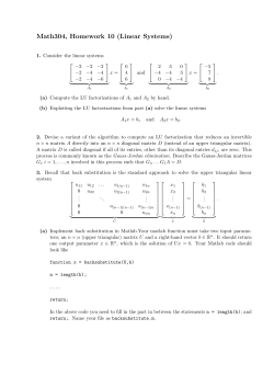 Math 304, Homework 10 (Partial Differential Equations)