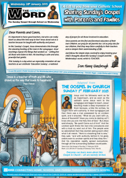 Dom Henry Wansbrough the Gospel in church