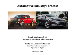 CAR Sales Forecast - Steel Manufacturers Association