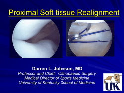 Proximal Realignment - Orthopaedic Summit 2014