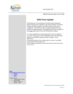 DOO Form Update