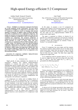 High-speed Energy-efficient 5:2 Compressor