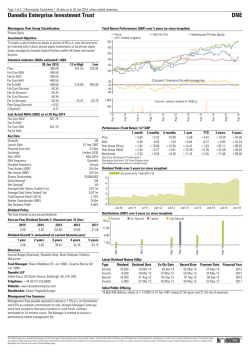 Dunedin Enterprise Investment Trust DNE