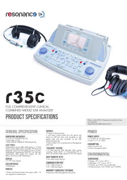 R25C R35C TECNICAL SPECIFICATION