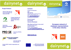 Folie 1 - The project · dairynet.eu
