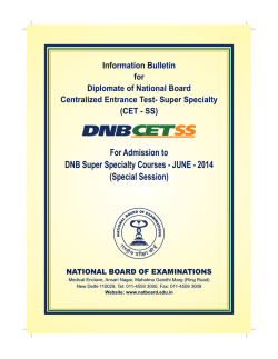 DNB CETSS Special Session June