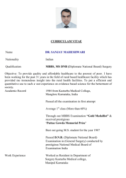 CV of Dr. Sanjay Maheshwari