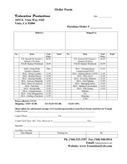 Download Order Form Kiducation Productions Date