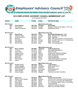 EAC Membership - Pinellas County