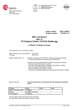 APU1C EMC Test Report - Mini