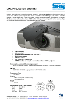 DMX PROJECTOR SHUTTER