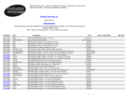 DMX Distribution - Production Advantage, Inc.