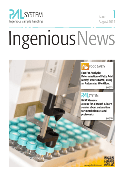 Ingenious News Issue 1/2014
