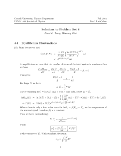 HW4 solutions - Itai Cohen Group