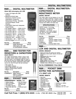digital multimeter - Electronix Express