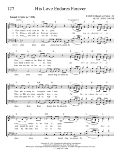 His Love Endures Forever (HYMN)