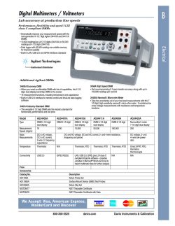 Digital Multimeters / Voltmeters - Cole