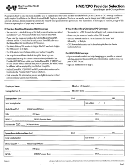 HMO/CPO Provider Selection