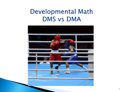 Dev Math DMS vs DMA