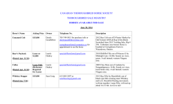 Horses for Sale - CTHS (Ontario Division)