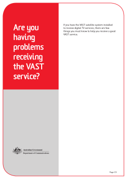 Are you having problems receiving the VAST service?