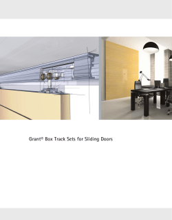 Grant® Box Track Sets for Sliding Doors