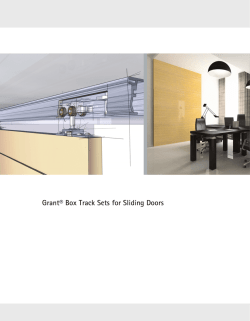 Grant&reg; Box Track Sets for Sliding Doors