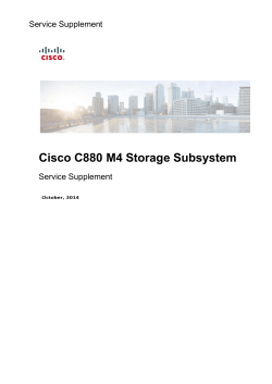 Cisco C880 M4 Server User Interface Service Supplement