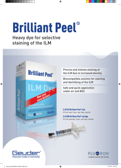 Heavy dye for selective staining of the ILM