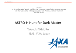 ASTRO-‐H Hunt for Dark Maser