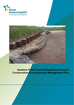 Hawkins Point Flood Embankment Erosion Construction