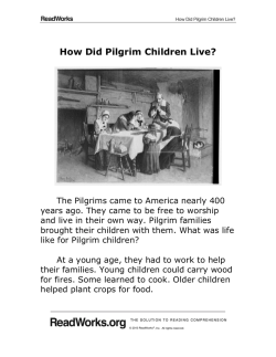 How Did Pilgrim Children Live?