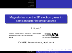 Magneto transport in 2D electron gases in semiconductor