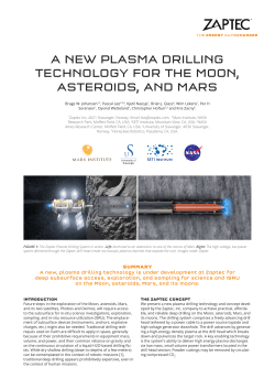 a new plasma drilling technology for the moon, asteroids