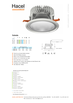 Product Sheet - Hacel Lighting Ltd