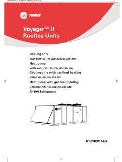Voyager™ II Rooftop Units