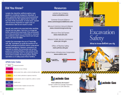 Excavation Safety Brochure