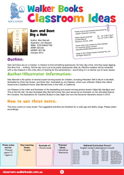 Download the Sam and Dave Dig a Hole classroom ideas